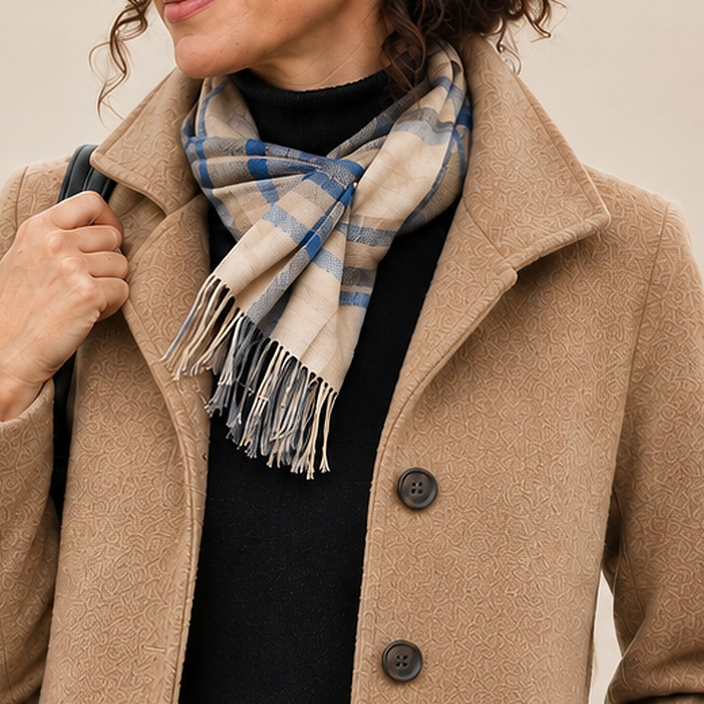 Greta | Wool Coat with Complimentary Scarf