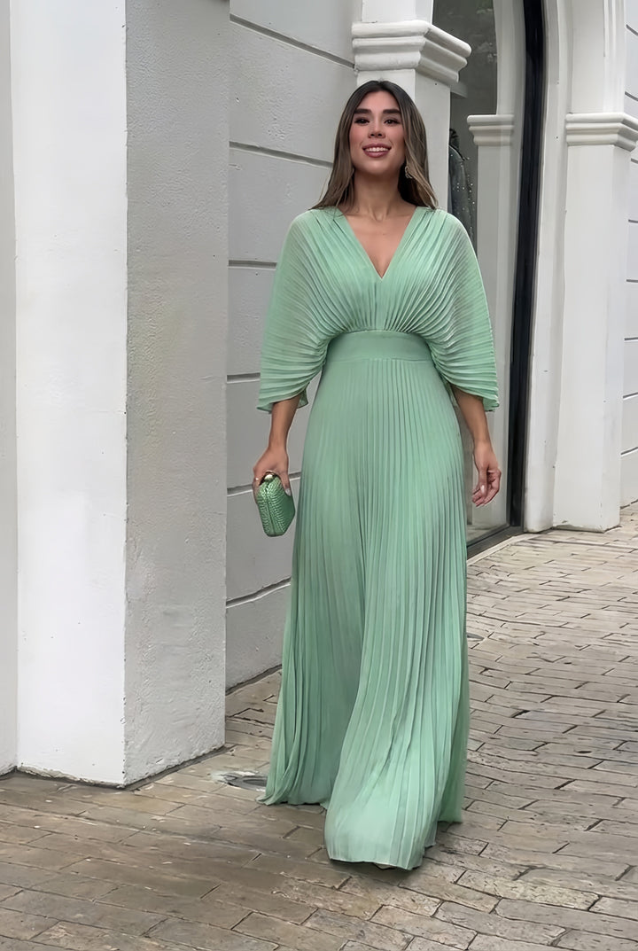 Kasandra | Pleated Flow Maxi Dress