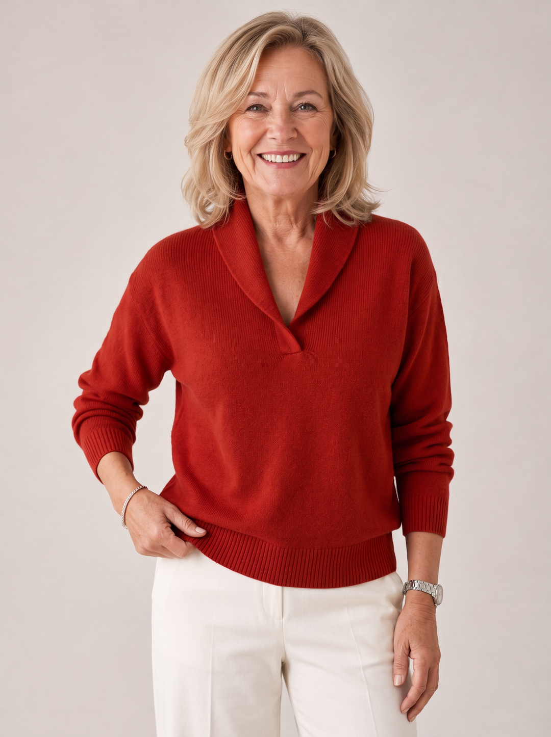 Greta™ — Shawl Collar Sweater
