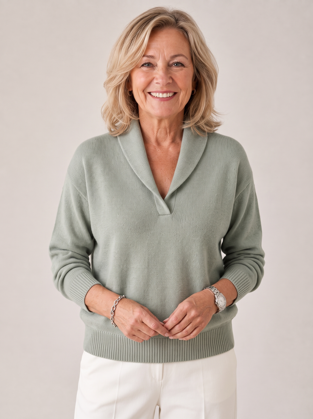 Greta™ — Shawl Collar Sweater