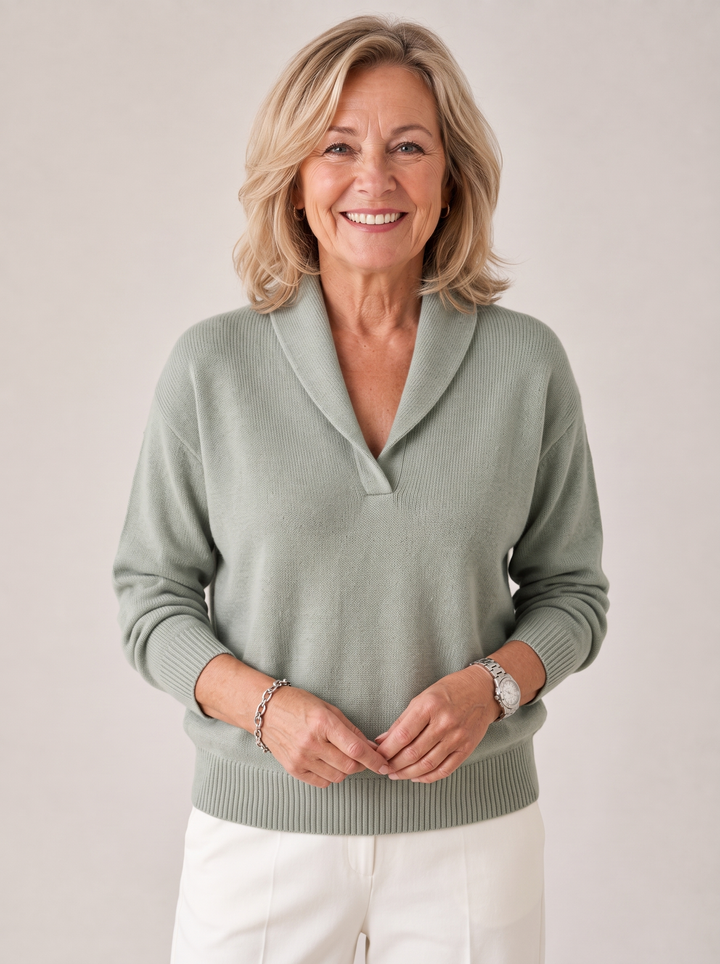 Greta™ — Shawl Collar Sweater