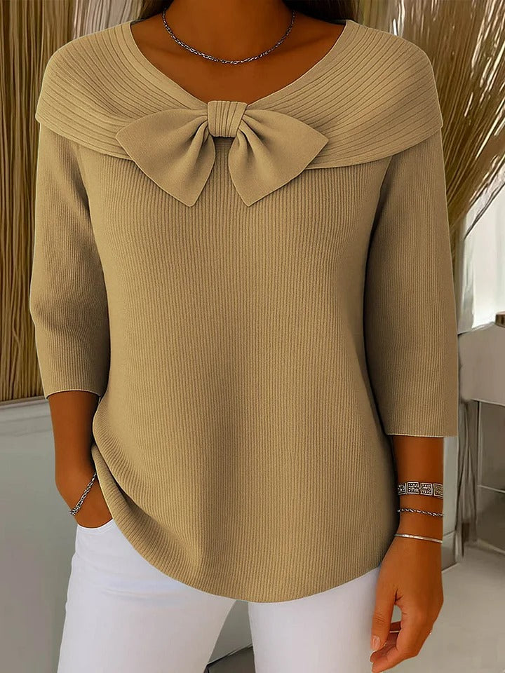 Trinidad | Bow Detail Crew Neck Sweater