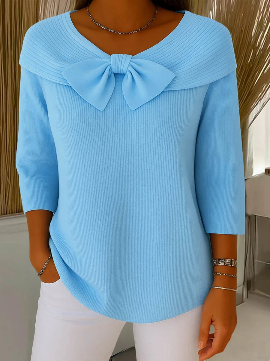 Trinidad | Bow Detail Crew Neck Sweater