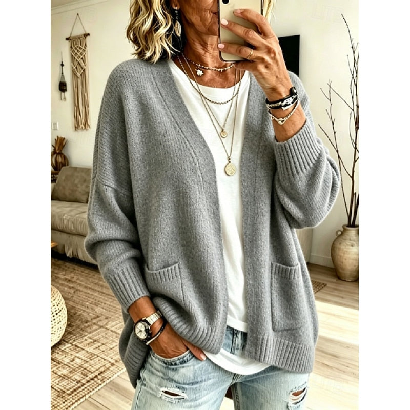 Hollis & June | Juliet Relaxed Open-Front Cardigan