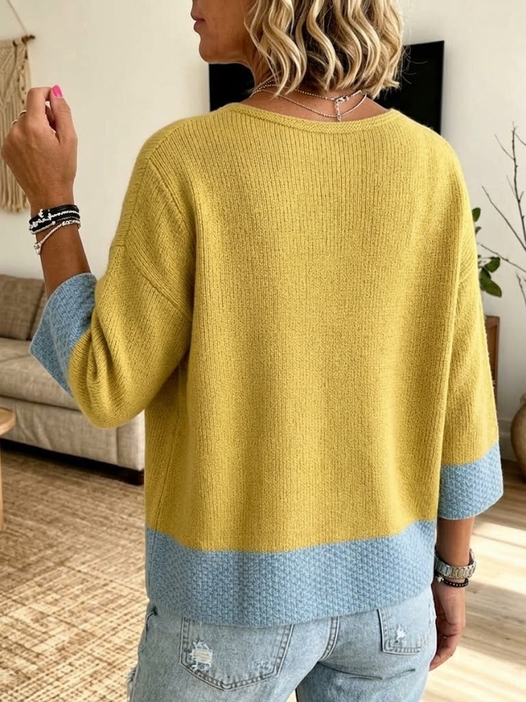 Jennifer™ Color-Block Knit Cardigan