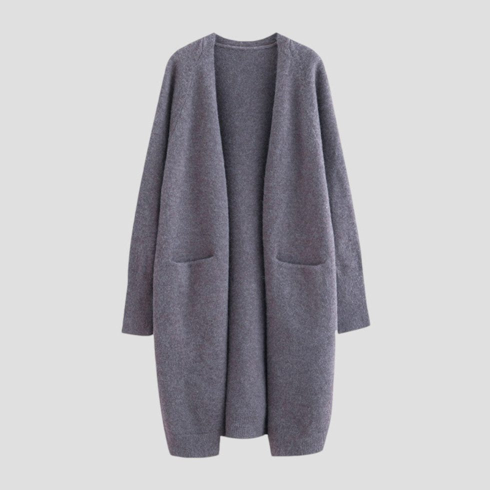 Sade | Cashmere Long Cardigan with Pockets for Women