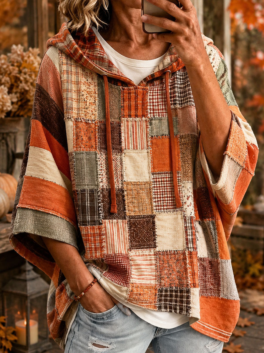 Calico | Multi-Print Patchwork Oversized Hoodie