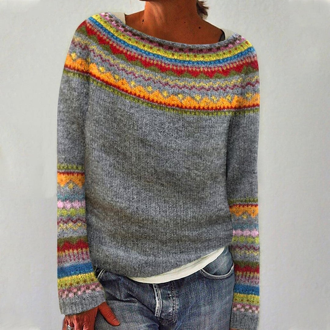 The Malin Rainbow Yoke Sweater