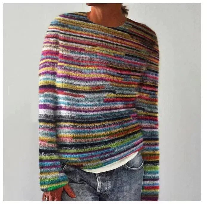 The Silje Rainbow Stripe Sweater