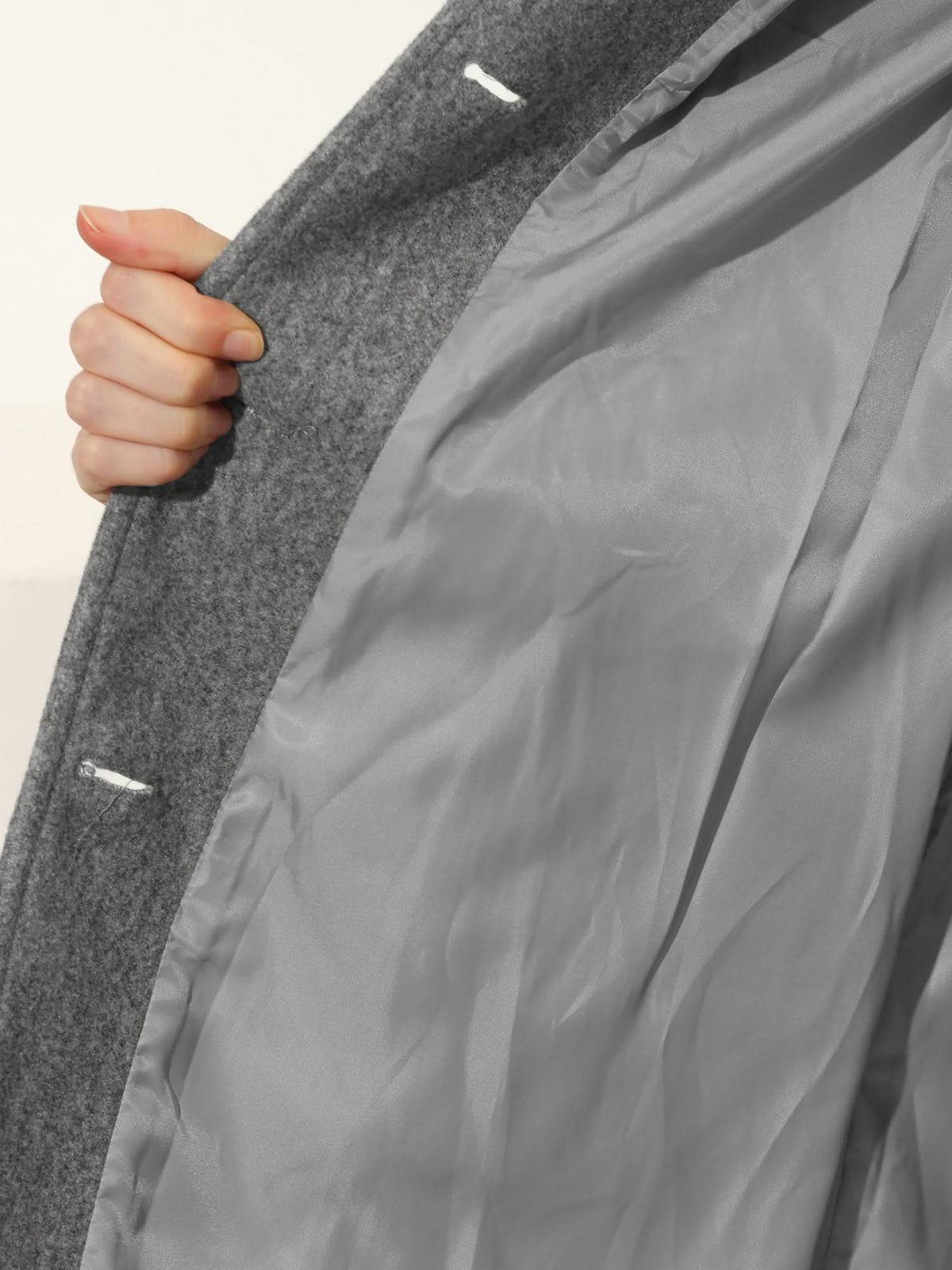 Aveline | Grey A-Line Midi Coat