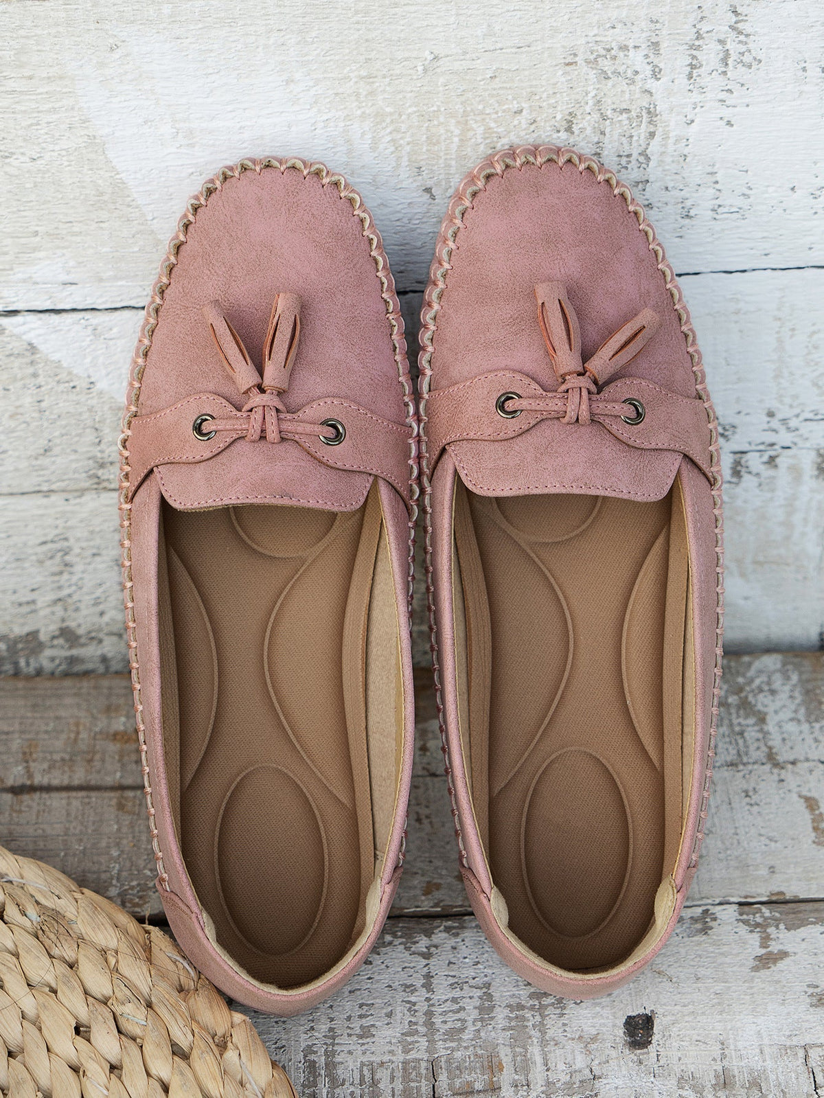 Tassel Moccasins - Slip On Flat Sole Women's Loafers